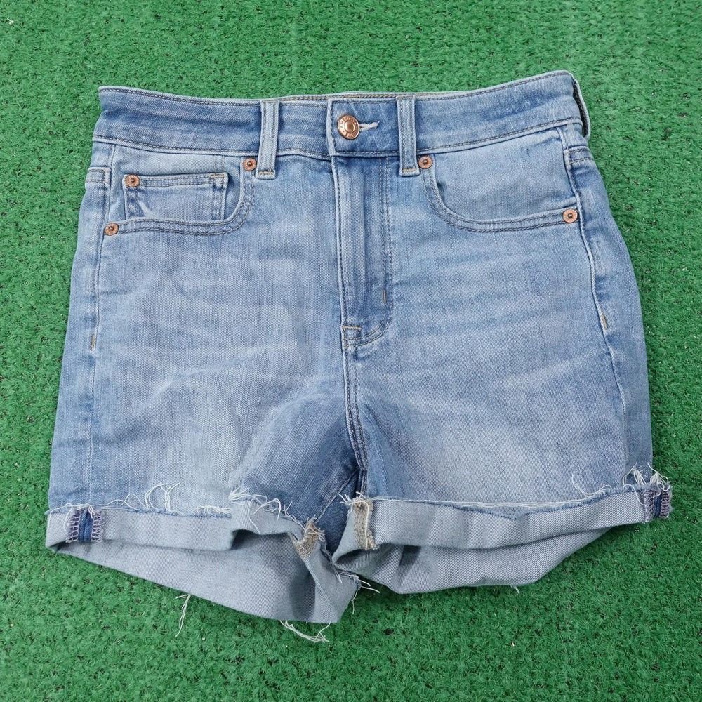 American Eagle Outfitters Jean Shorts Womens Size 4 Denim Super Hi-Rise Shortie